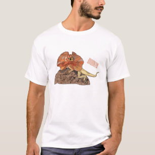 Cartoon-Illustration für den Frillenhalseidechsen T-Shirt