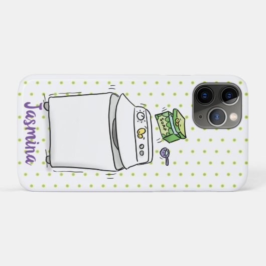 Cartoon-Illustration für die niedliche Waschmaschi Case-Mate iPhone Hülle (Rückseite (Horizontal))