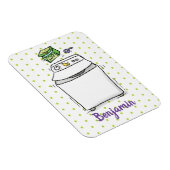 Cartoon-Illustration für die niedliche Waschmaschi Magnet (Rechte Seite)