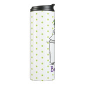 Cartoon-Illustration für die niedliche Waschmaschi Thermosbecher (Nach links gedreht)