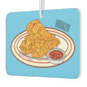 Cartoon-Illustration für gefrorenes Huhn Autolufterfrischer (Links)