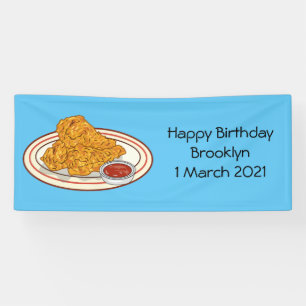 Cartoon-Illustration für gefrorenes Huhn Banner