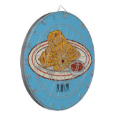 Cartoon-Illustration für gefrorenes Huhn Dartscheibe (Vorderseite Links)