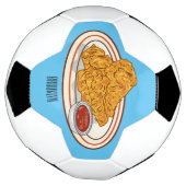 Cartoon-Illustration für gefrorenes Huhn Fußball (Gedreht)