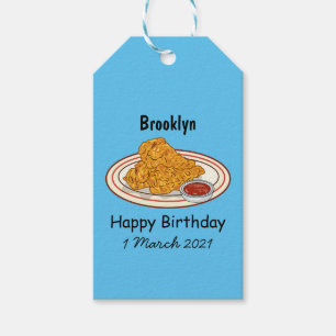 Cartoon-Illustration für gefrorenes Huhn Geschenkanhänger