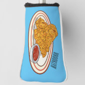 Cartoon-Illustration für gefrorenes Huhn Golf Headcover (Rotieren 90)