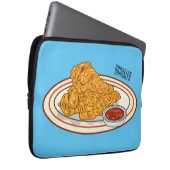 Cartoon-Illustration für gefrorenes Huhn Laptopschutzhülle (Vorne Rechts)