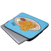 Cartoon-Illustration für gefrorenes Huhn Laptopschutzhülle (Vorne Knopf)