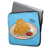 Cartoon-Illustration für gefrorenes Huhn Laptopschutzhülle (Vorderseite Links)