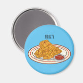 Cartoon-Illustration für gefrorenes Huhn Magnet (Vorderseite/Rückseite)