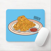 Cartoon-Illustration für gefrorenes Huhn Mousepad (Mit Mouse)