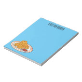 Cartoon-Illustration für gefrorenes Huhn Notizblock (Rotiert)