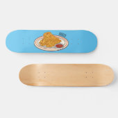 Cartoon-Illustration für gefrorenes Huhn Skateboard (Horizontal)