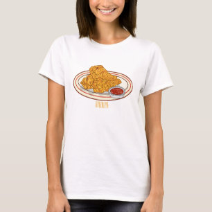 Cartoon-Illustration für gefrorenes Huhn T-Shirt
