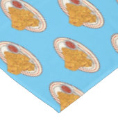 Cartoon-Illustration für gefrorenes Huhn Tischdecke (Schrägansicht)