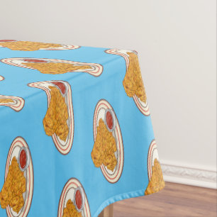 Cartoon-Illustration für gefrorenes Huhn Tischdecke