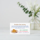 Cartoon-Illustration für gefrorenes Huhn Visitenkarte (Stehend Vorderseite)