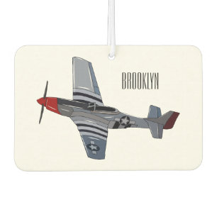 Cartoon-Illustration für Kampfbomber Autolufterfrischer