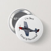 Cartoon-Illustration für Kampfbomber Button (Vorne & Hinten)