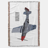 Cartoon-Illustration für Kampfbomber Decke (Vorderseite Vertikal)