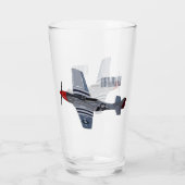 Cartoon-Illustration für Kampfbomber Glas (Rückseite)