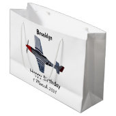 Cartoon-Illustration für Kampfbomber Große Geschenktüte (Vorderseite Schrägansicht)