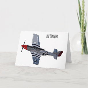 Cartoon-Illustration für Kampfbomber Karte