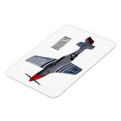 Cartoon-Illustration für Kampfbomber Magnet (Linke Seite)