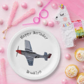 Cartoon-Illustration für Kampfbomber Pappteller (Party)