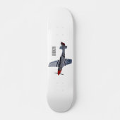 Cartoon-Illustration für Kampfbomber Skateboard (Vorne)