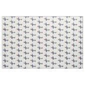 Cartoon-Illustration für Kampfbomber Stoff (Fat Quarter (45,7 x 55,9 cm))