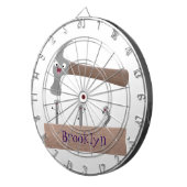 Cartoon-Illustration für niedliche, lustige Hammer Dartscheibe (Vorderseite rechts)