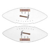 Cartoon-Illustration für niedliche, lustige Hammer Football (Paneele)