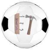 Cartoon-Illustration für niedliche, lustige Hammer Fußball (Gedreht)