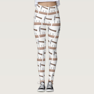 Cartoon-Illustration für niedliche, lustige Hammer Leggings