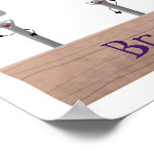 Cartoon-Illustration für niedliche, lustige Hammer Poster (Ecke)