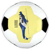 Cartoon-Illustration für Polizeihubschrauber Fußball (Gedreht)