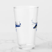 Cartoon-Illustration für Polizeihubschrauber Glas (Rechts)