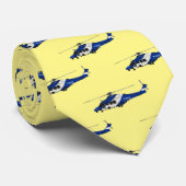 Cartoon-Illustration für Polizeihubschrauber Krawatte (Gerollt)