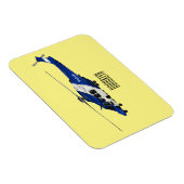 Cartoon-Illustration für Polizeihubschrauber Magnet (Rechte Seite)