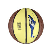 Cartoon-Illustration für Polizeihubschrauber Mini Basketball (Vertikal)