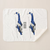 Cartoon-Illustration für Polizeihubschrauber Sherpadecke (Vorderseite (Horizontal))