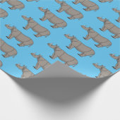 Cartoon-Illustration Geschenkpapier (Ecke)