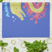 Cartoon-Illustration Geschirrtuch (Gefaltet)