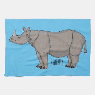 Cartoon-Illustration Geschirrtuch
