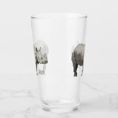Cartoon-Illustration Glas (Links)
