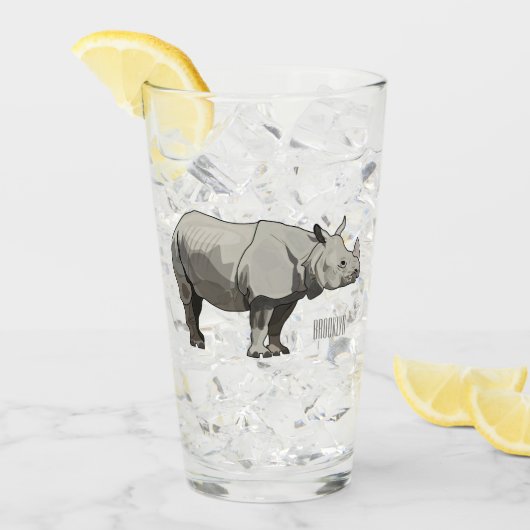Cartoon-Illustration Glas (Vorderseite Ice)