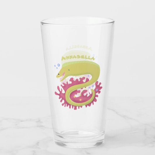 Cartoon-Illustration Glas (Rückseite)