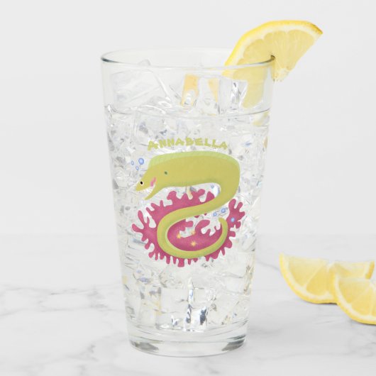 Cartoon-Illustration Glas (Rückseite Ice)