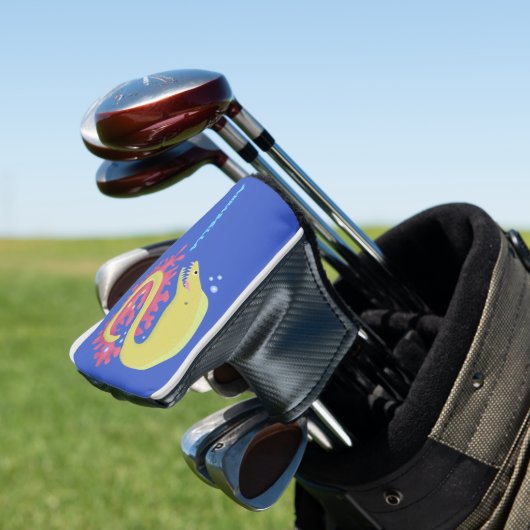Cartoon-Illustration Golf Headcover (In Situ)
